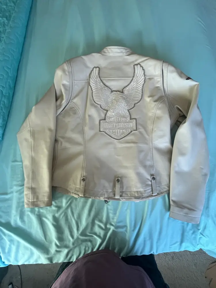 Harley Davidson Cream Women’s Motorcycle Jacket