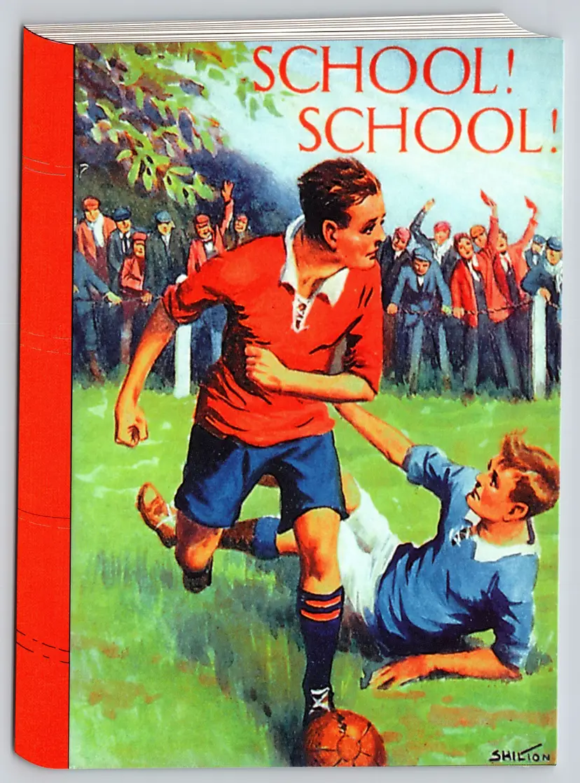 Postcard School School Book Children's Story Advertising Die Cut Soccer -  11676