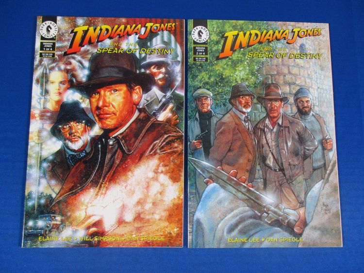 Indiana Jones and the Spear of Destiny #1 2 Dark Horse Comics 1995 NM