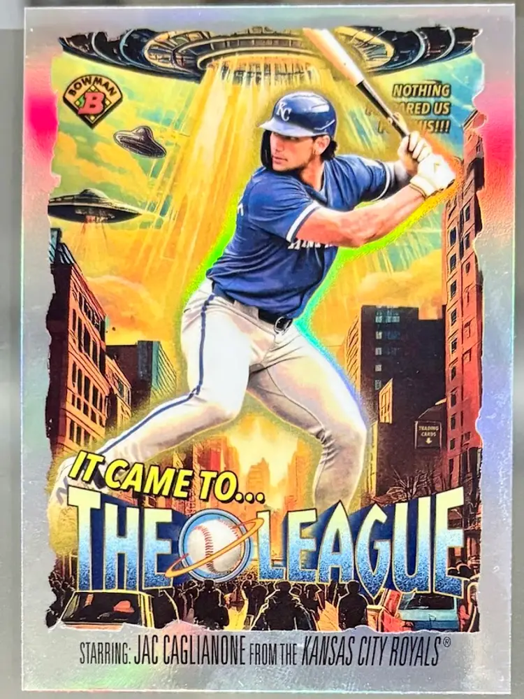 2025 Bowman Chrome Jac Caglianone It Came to the Leauge Insert Kansas City Royals