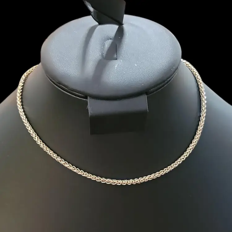 Classic Gold Tone Rope S Chain Choker 13" Plus 4" Extender Sleek Stackable