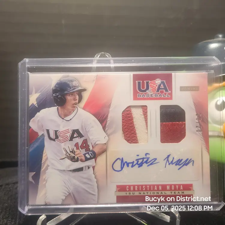 2015 Team USA Dual Patch Auto - Christian Moya USC 18/20