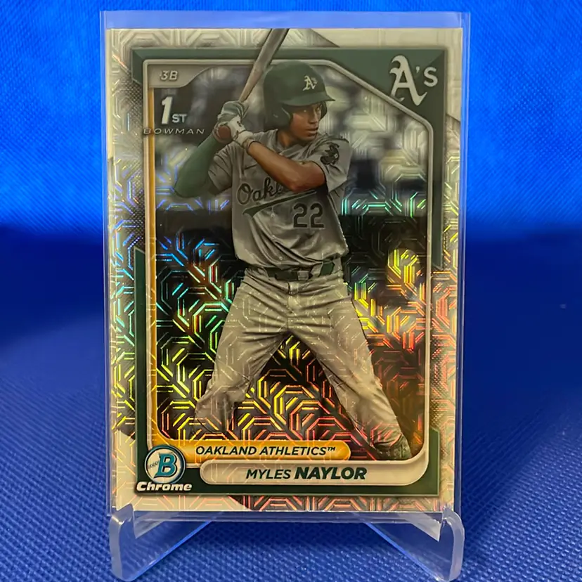 2024 Bowman Chrome Mega Myles Naylor 1st Oakland Athletics 