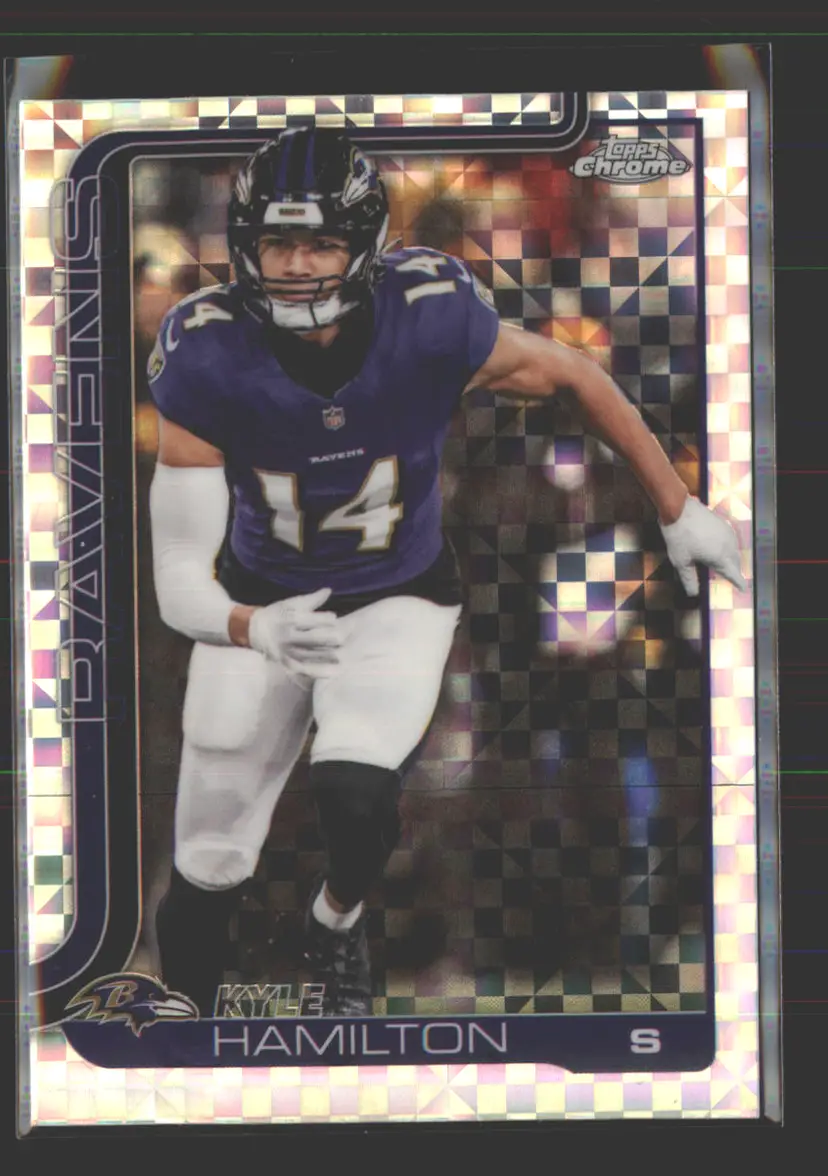 Kyle Hamilton 2025 Topps Chrome X-Fractor #29 - (142) - Baltimore Ravens