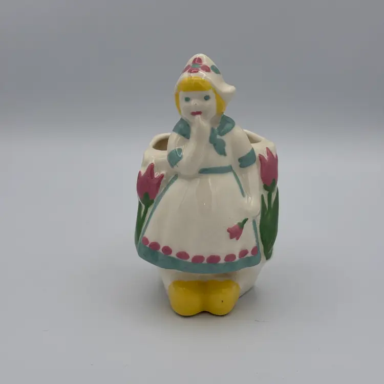 Vintage Dutch Girl Planter