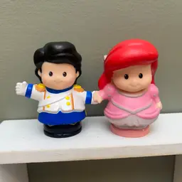 Prince Eric & Pink Dress Ariel