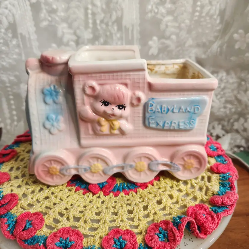 Pink Train Planter