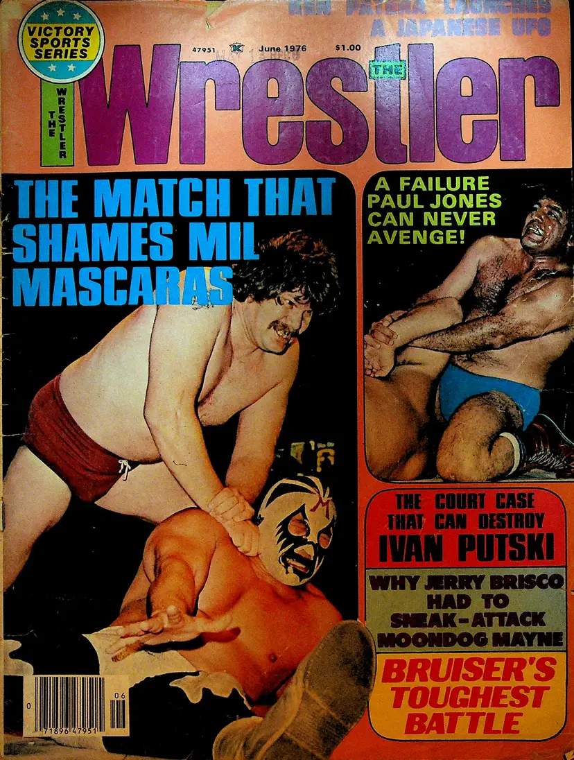 The Wrestler Magazine June 1976 Ivan Putski Jerry Brisco Mil Mascaras