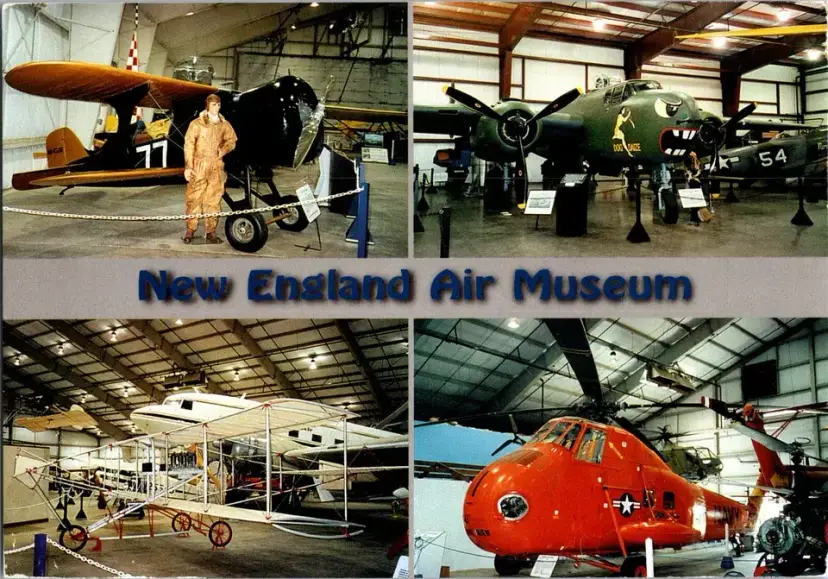 Postcard New England Air Museum Windsor Locks Connecticut Bradley Int Airport - Herb Wells - 2656 Box E
