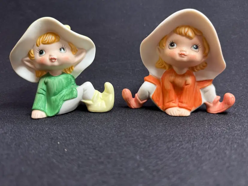 Homco Pixie Elf Figurines