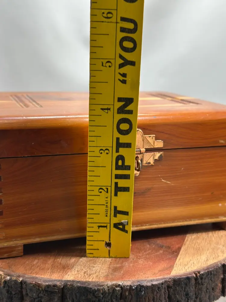Handmade Cedar Jewelry Trinket Secret Box