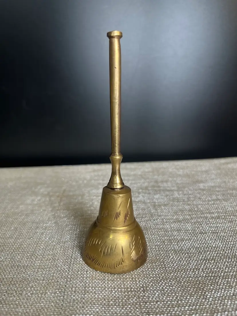 1972-Bell of Sarna-Brass Bell w/ Story Card