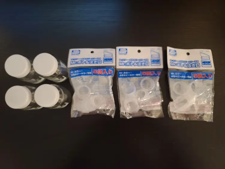 Mr Hobby Paint Tools Spare bottle spouts mixing lot New