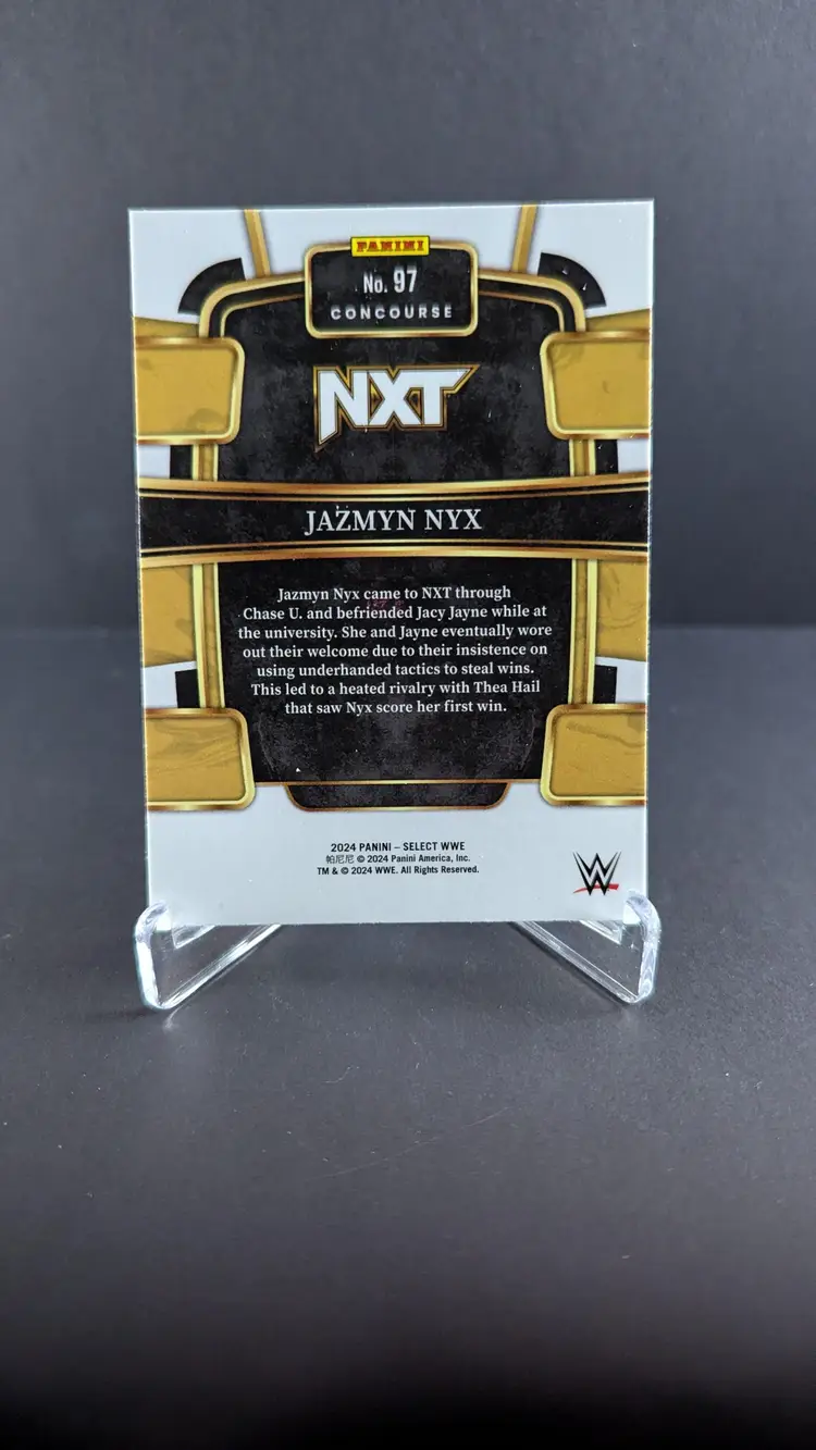 Jazmyn Nyx 2024 WWE Panini Select ROOKIE CARD