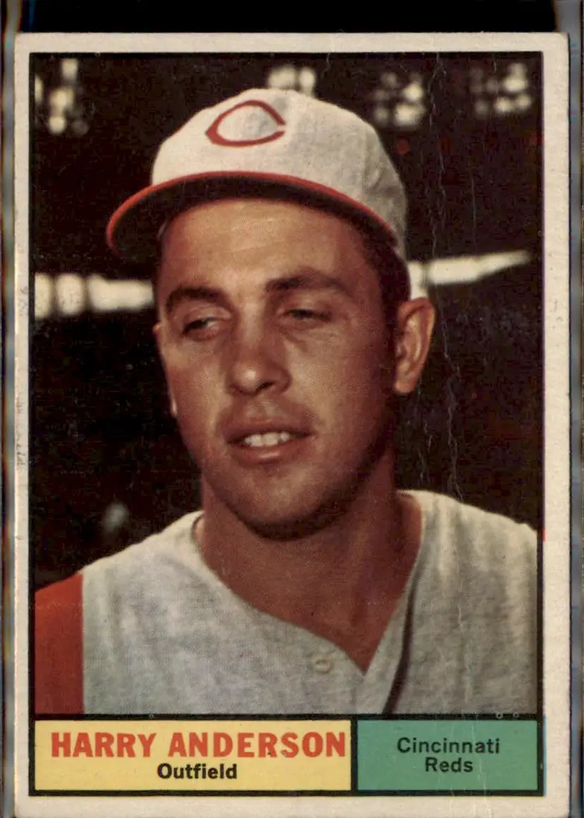 1961 Topps #76 Harry Anderson - ( ) - Cincinnati Reds