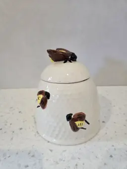 Studio Pottery Honey Pot, signed by artist