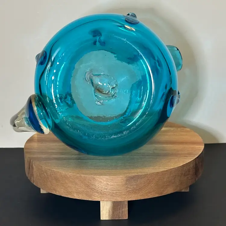 Vintage Bischoff Art Glass Pitcher