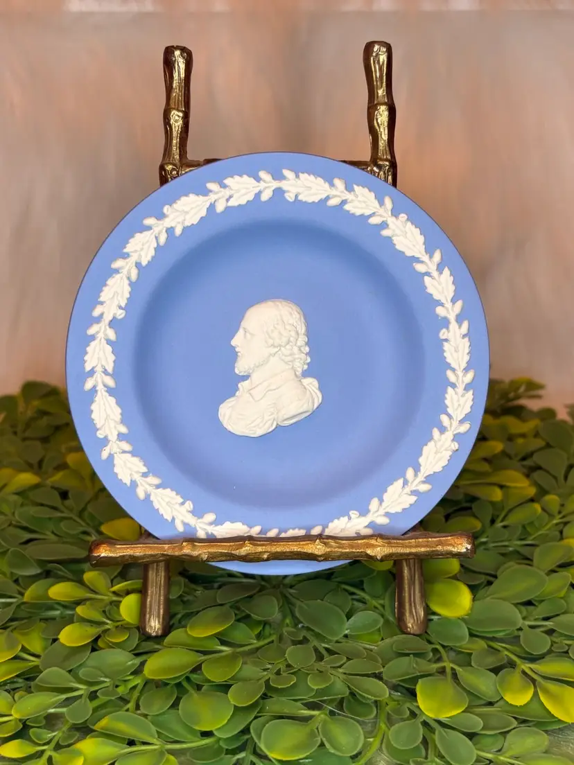 Wedgwood Blue Jasperware Plate 4.5”