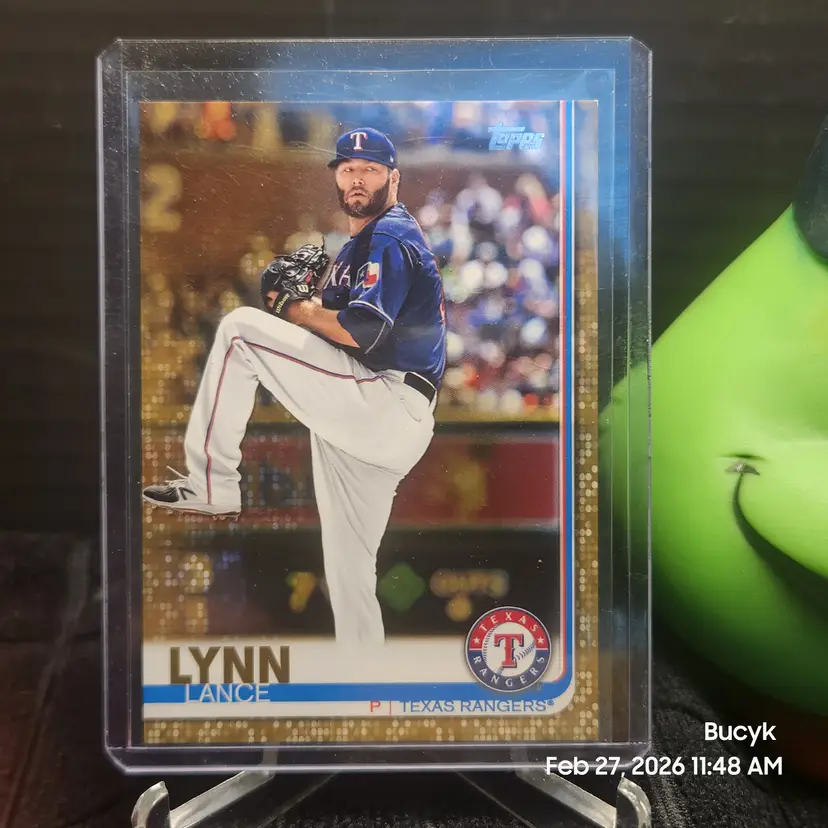 2019 Topps Gold Paper - Lance Lynn Texas Rangers 122/2019