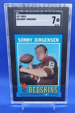 1971 Topps Sonny Jurgensen SGC 7
