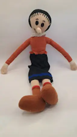 VINTAGE OLIVE OYL CHARACTER Doll 9"