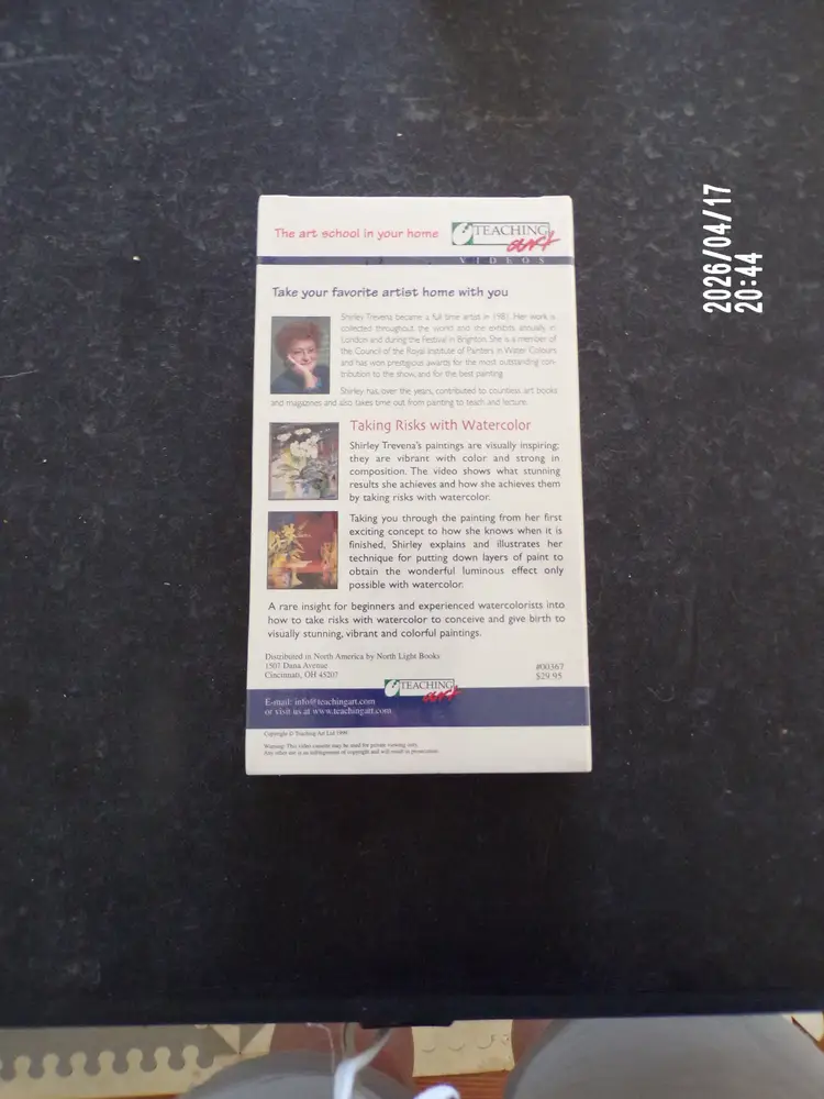 Vintage VHS – Taking Risks with Watercolour – Shirley Trevena Art Instruction (Sealed)