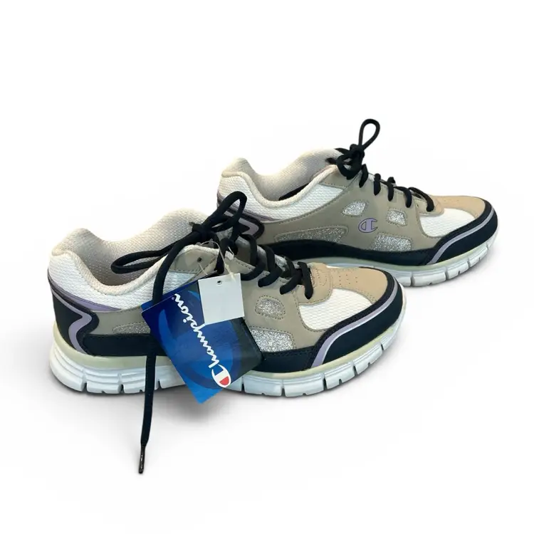 Women’s Champion Tan Black Silver And Lilac Athletic Sneakers - Size 7.5