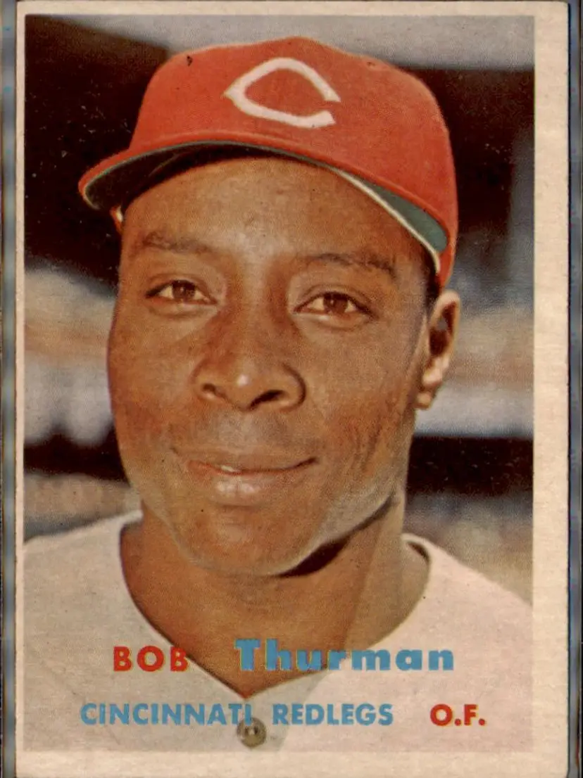 1957 Topps #279 Bob Thurman - ( pk1 ) - Cincinnati Redlegs