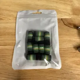 10pk Of Custom Ferrules Green