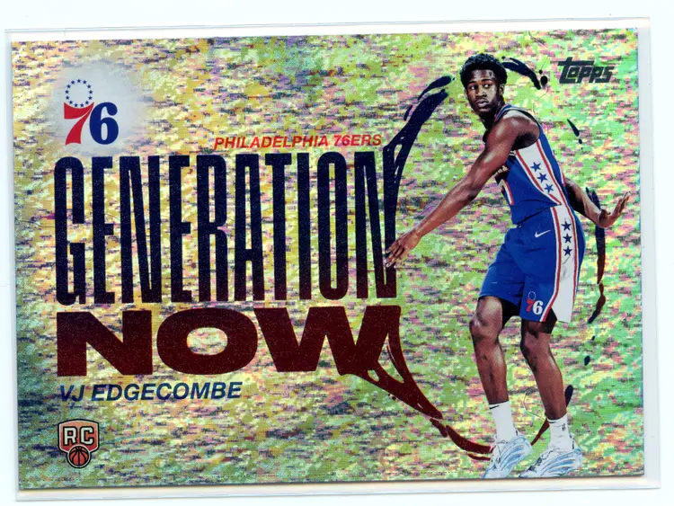 2025-26 Topps VJ Edgecombe Generation Now Holo Foil