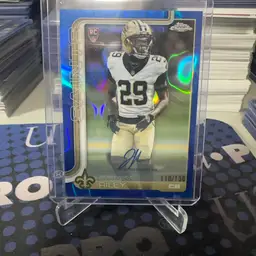 Quincy Riley Blue Chrome On Card Auto /150