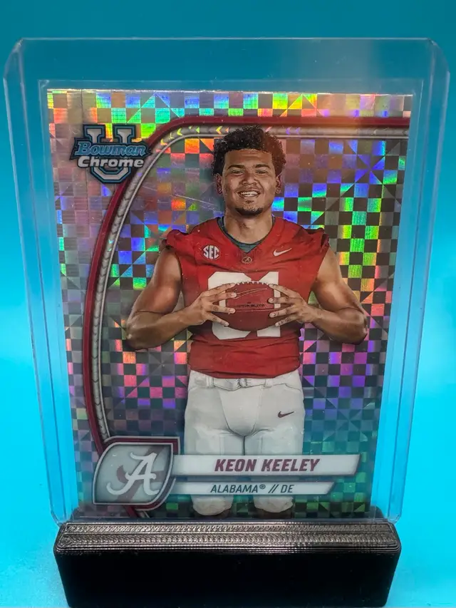 Keon Keeley Bowman Chrome U X-Fractor Alabama Crimson Tide
