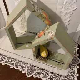 Up-Cycled Set(2) Wood Wall Shelves Lrg 9x12x4 Sm 7x10x3