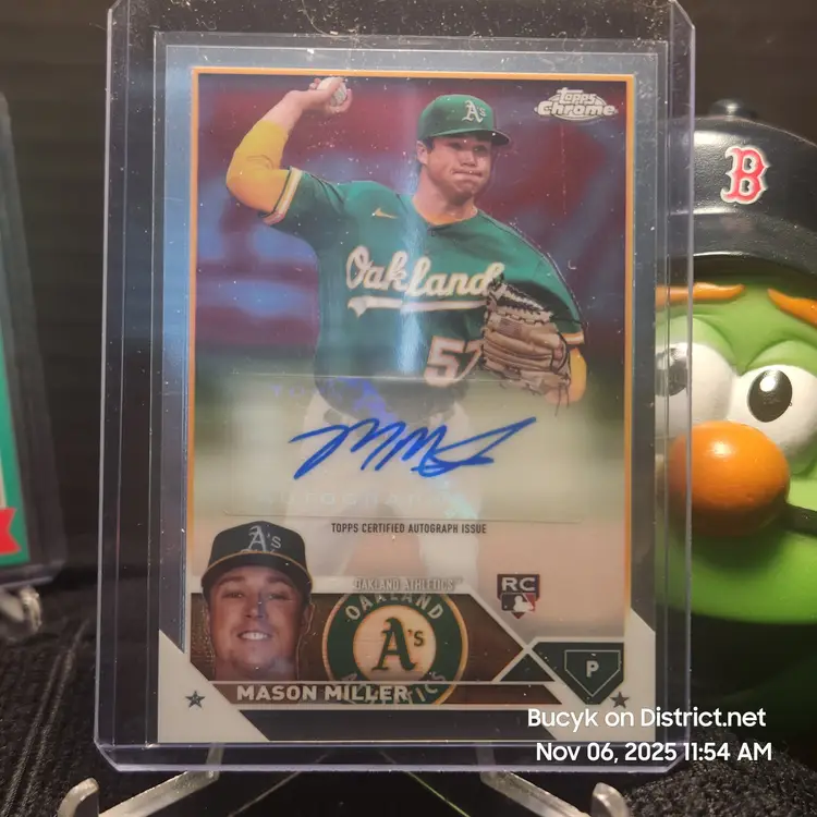 2023 Topps Chrome Auto - Mason Miller Oakland Athletics