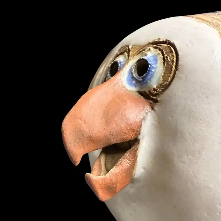 Seagull Bird Figurine Susan Davis Studio Cape Cod Art Pottery Signed  Whimsy Art
7" Tall