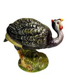 Large Ceramic New Guinea Hen Statue/Figurine Country Cottage Farmhouse Cottage Core Italy Rare READ
7-1/2” T x 10-1/2” L x 4-3/4” W