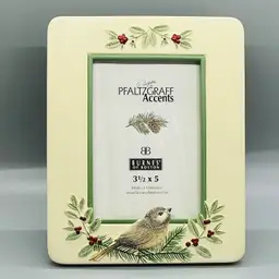 Pfaltzgraff Accents Burnes of Boston Winterwood Picture Photo Frame Decor