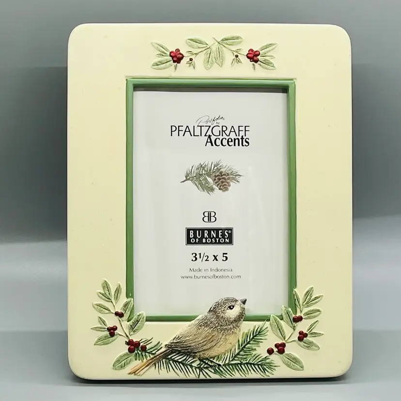 Pfaltzgraff Accents Burnes of Boston Winterwood Picture Photo Frame Decor