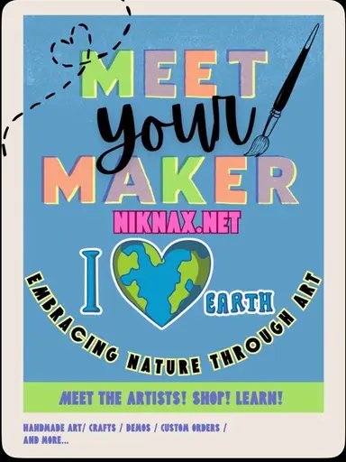 Meet Your Maker Earth Day 2025 Embracing Nature Through Art  With Lupe At Blind Art Studios 