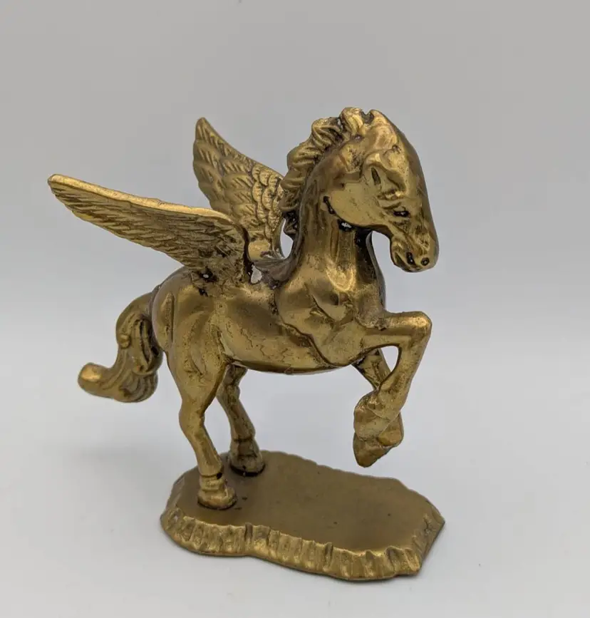 Vintage Solid Brass Pegasus- The winged Horse from Greek Mythology