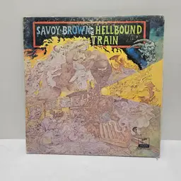 Savoy Brown Hellbound Train Vinyl Record Sold As Art/wall Display Untested