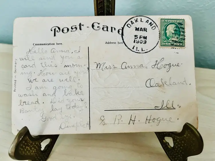 Antique Joyous Easter Lamb Postcard