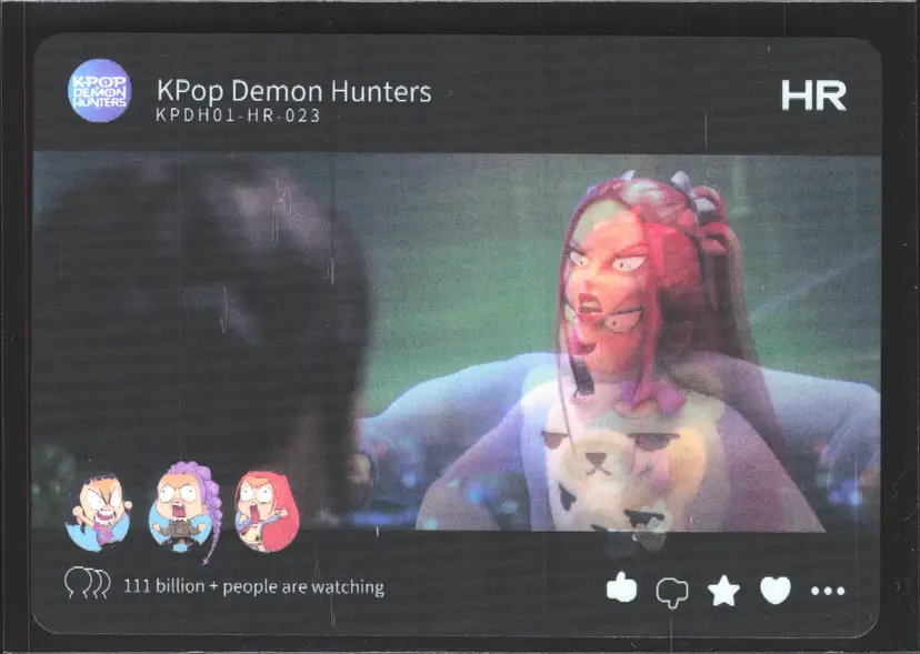 Mira Super Deformed SD Reaction Scene KPop Demon Hunters Trading Card HR-023