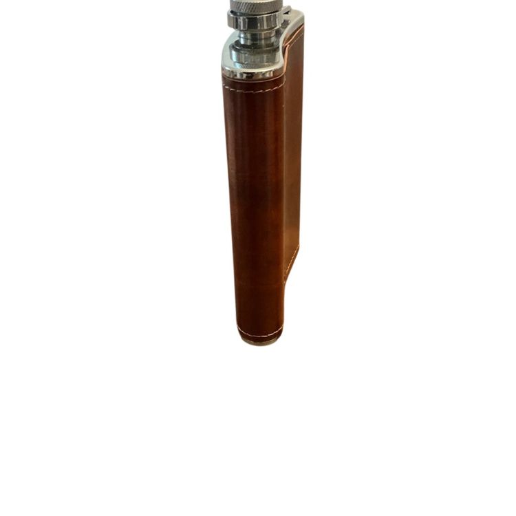Crown Royal Brown Leather Wrapped Flask