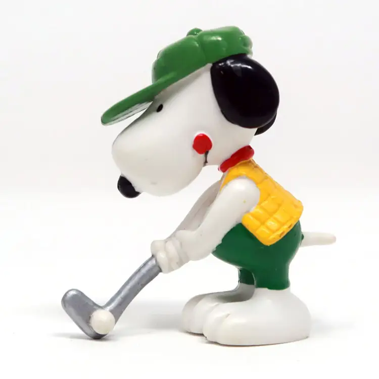 Golfing Snoopy PVC figurine - Peanuts Comic Strip
