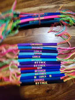 Woven girl bracelets-sports categories