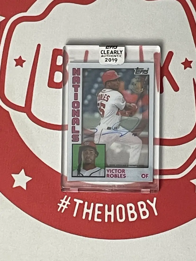 2019 Topps Clearly Authentic 1984 Topps Victor Robles Autograph