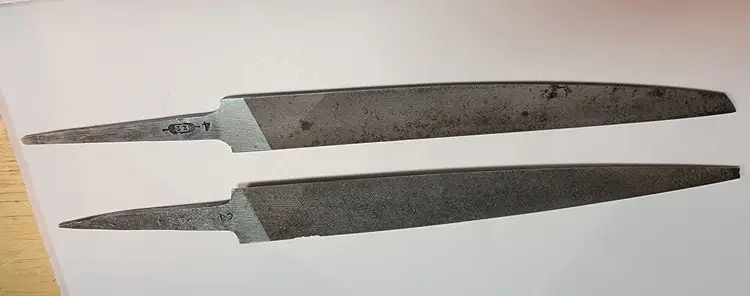 2 Swiss-Style Swiss-escapement files By Vautier And Nicholson File Co. Precision Tools