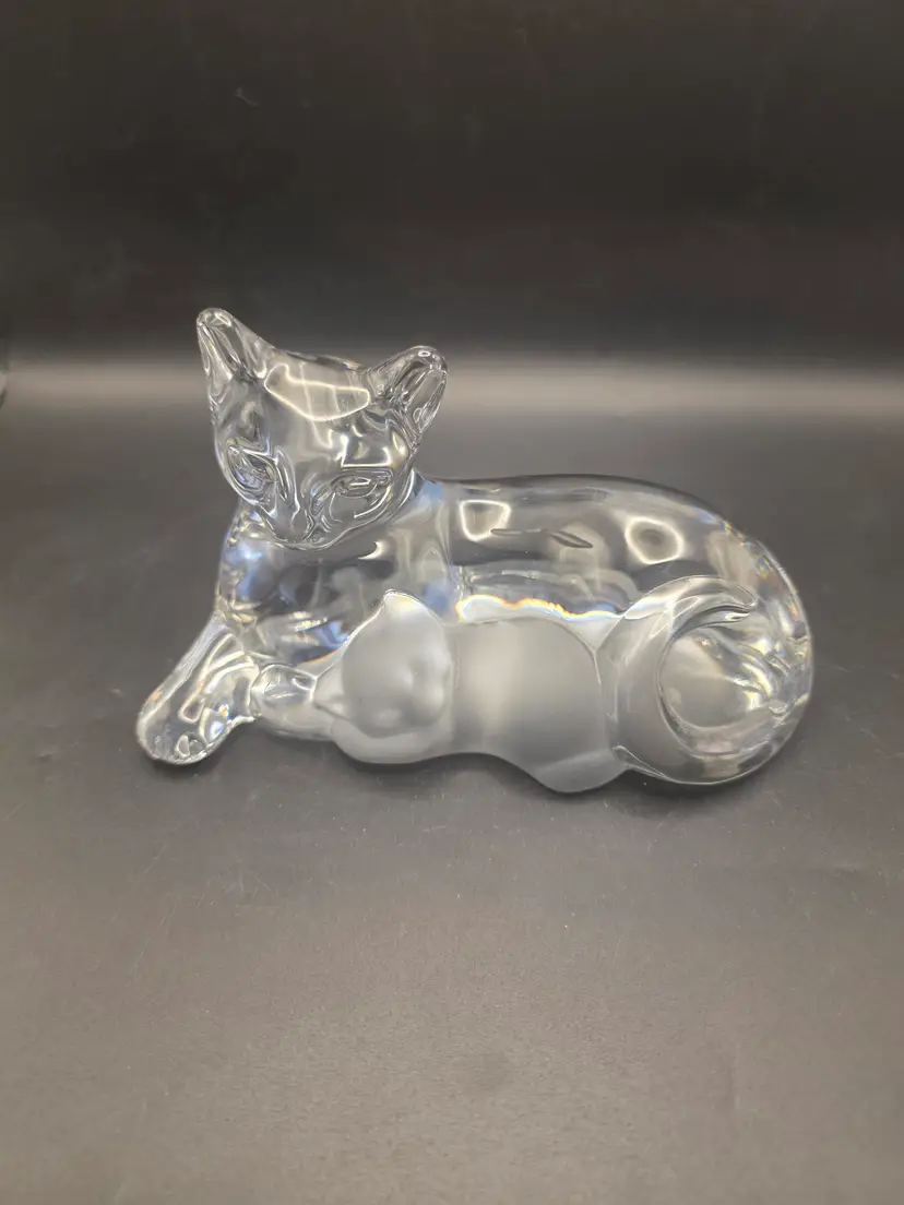 Mom and baby crystal lenox paperweight