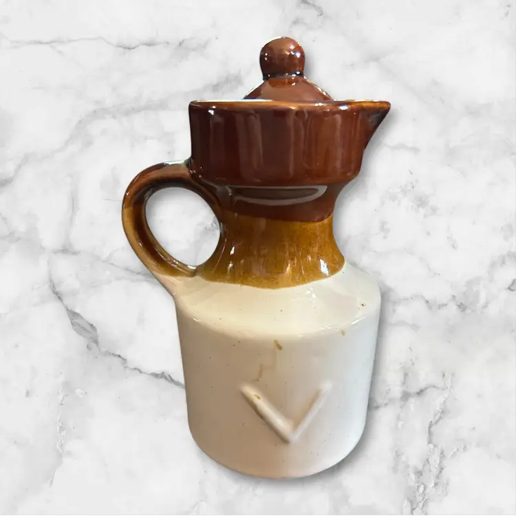 Vintage Stoneware Vinegar Cruet